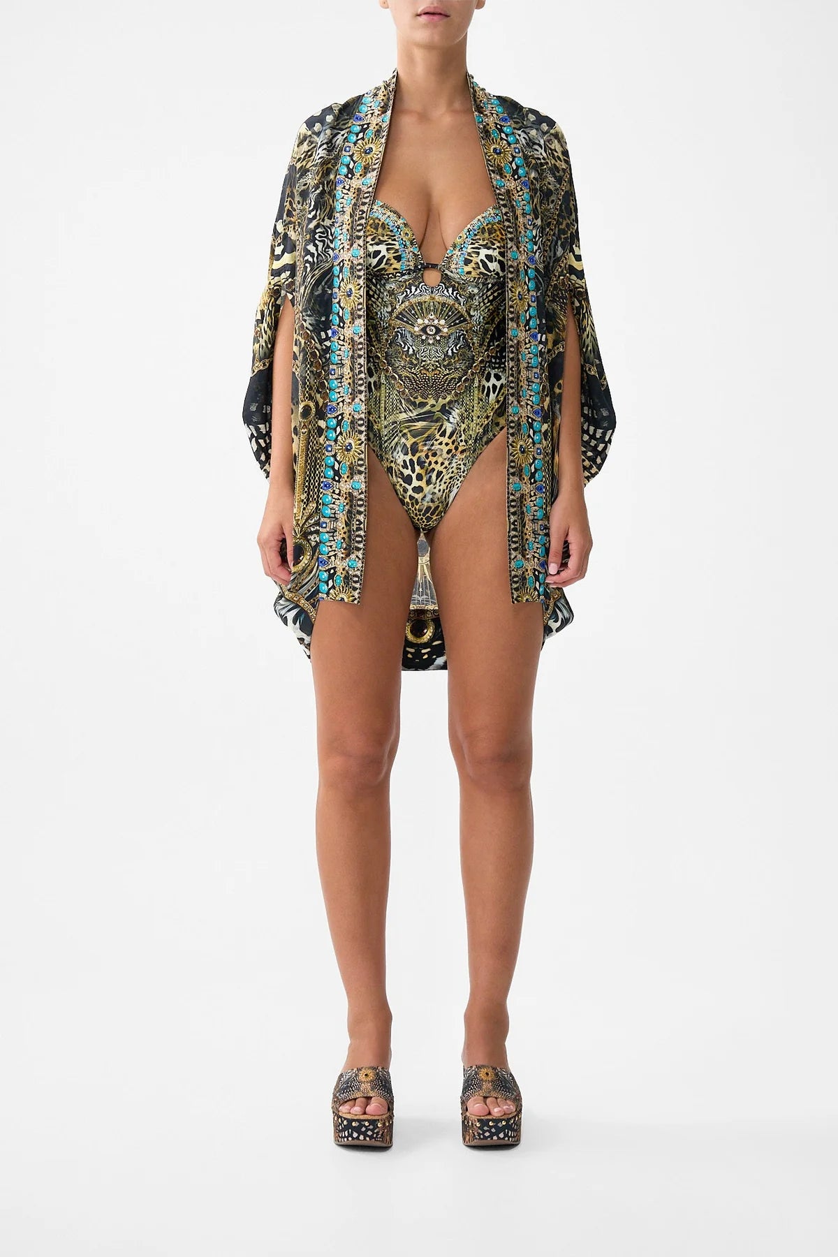 OPEN FRONT CARDI CAPE