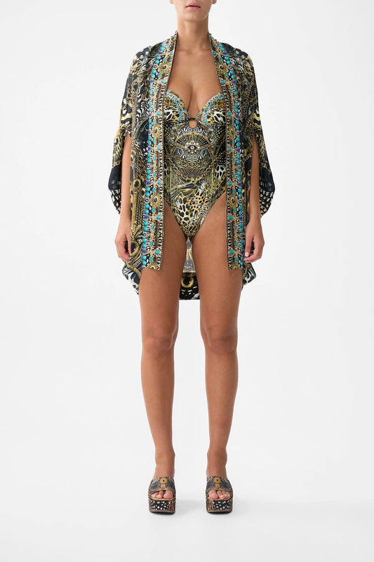 OPEN FRONT CARDI CAPE