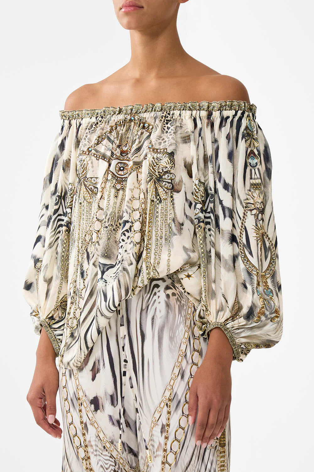 FRILL 0FF SHOULDER TOP