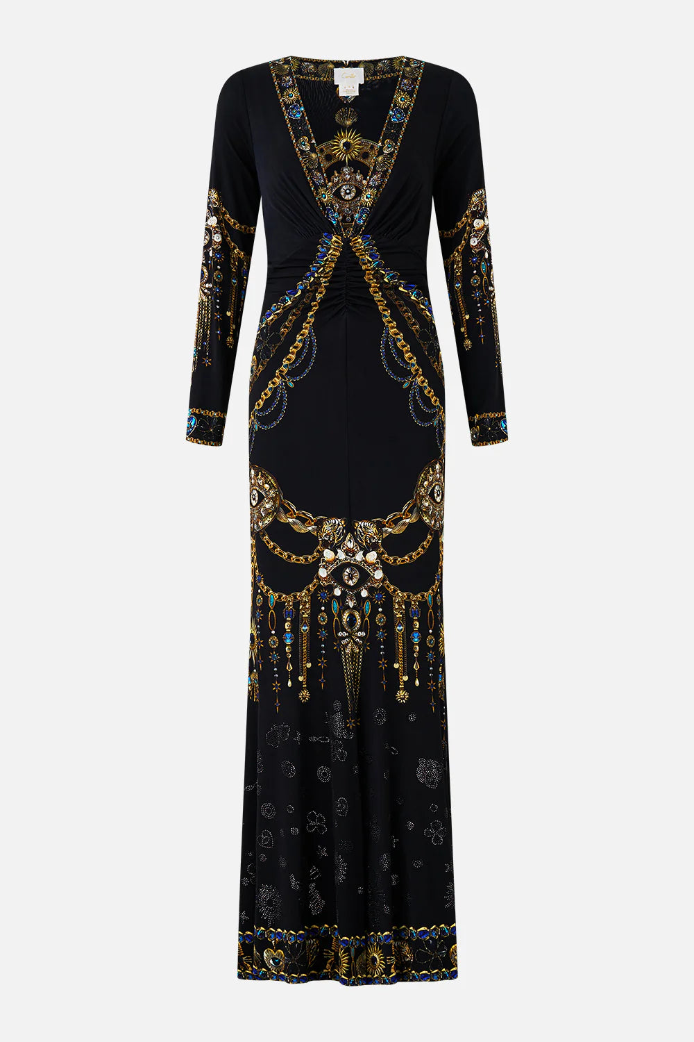 LONG SLEEVE GATHERED DRESS