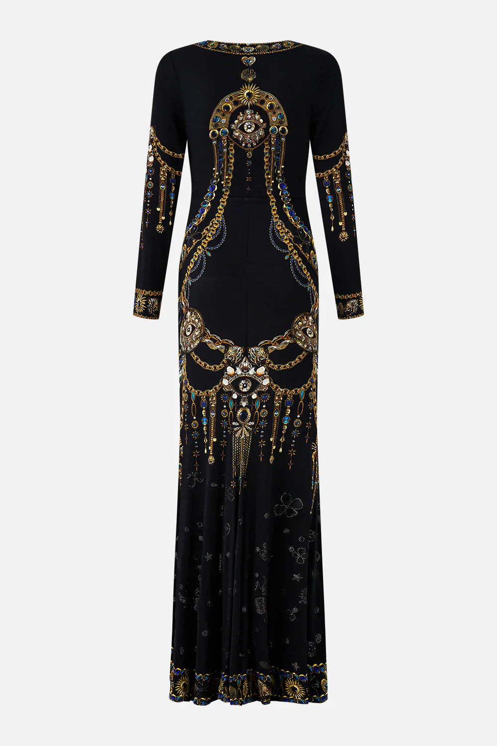 LONG SLEEVE GATHERED DRESS