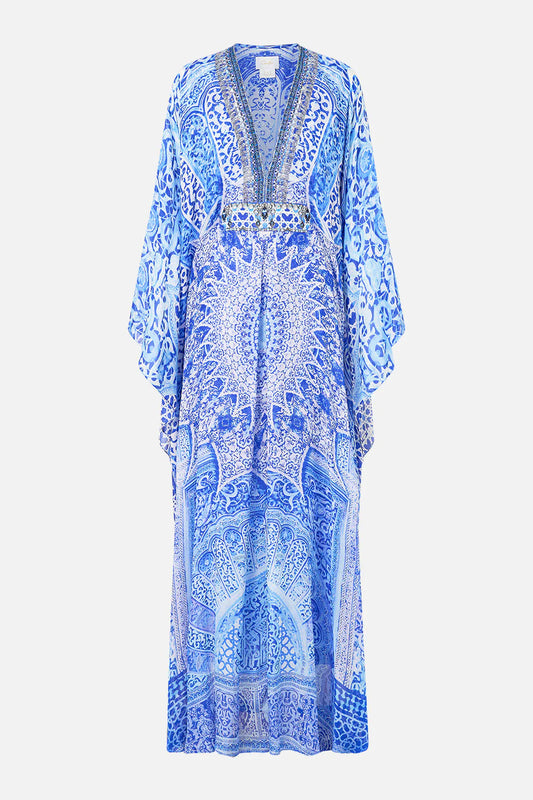 LONG KAFTAN W WAIST DETAIL