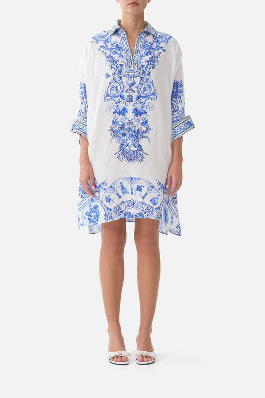 WIDE BODY COLLARED KAFTAN