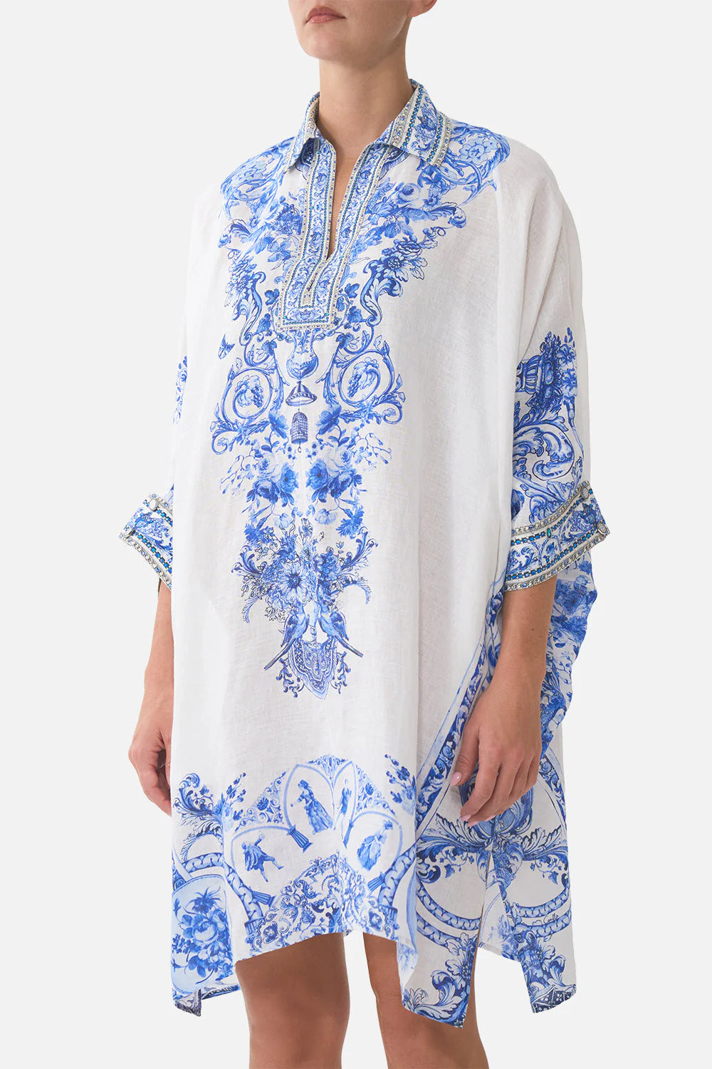 WIDE BODY COLLARED KAFTAN