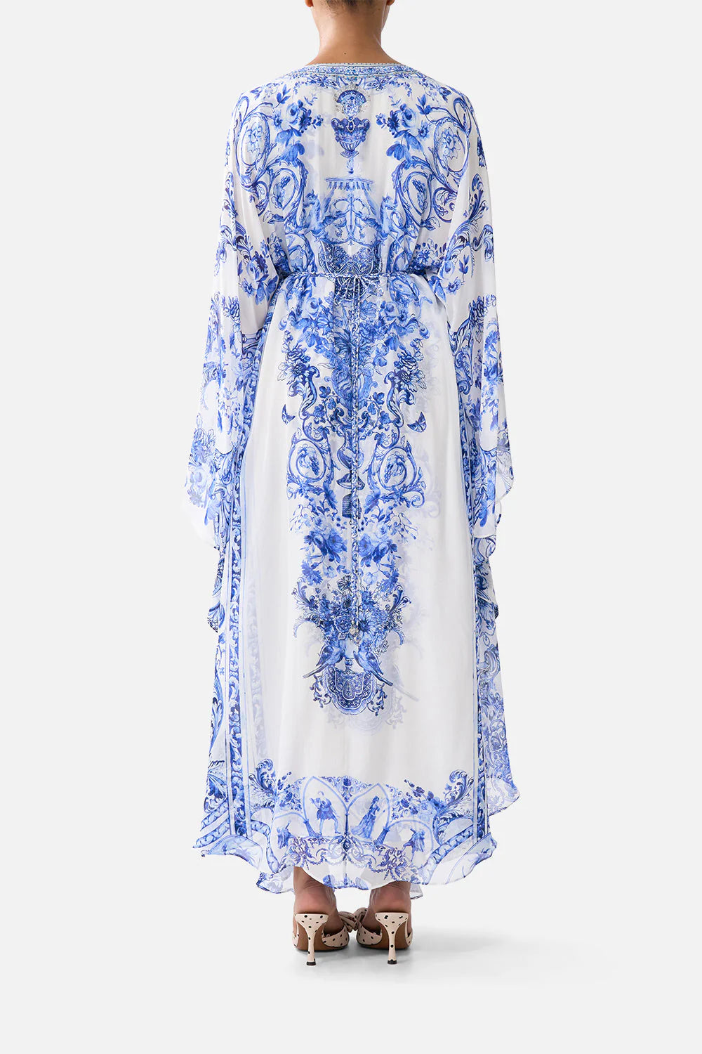 LONG KAFTAN WITH WAIST DETAIL