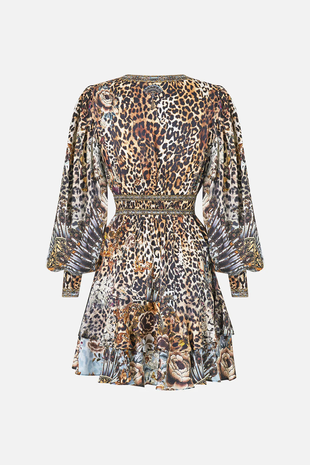 BUTTON FRONT FRILL DRESS