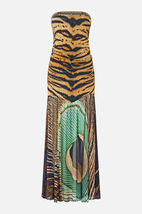 STRAPLESS JERSEY DRESS