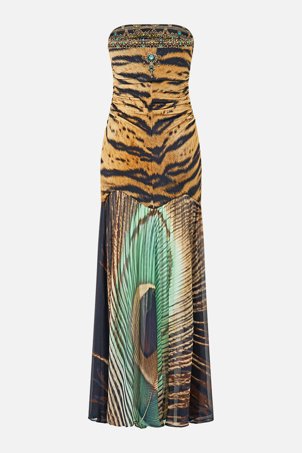 STRAPLESS JERSEY DRESS