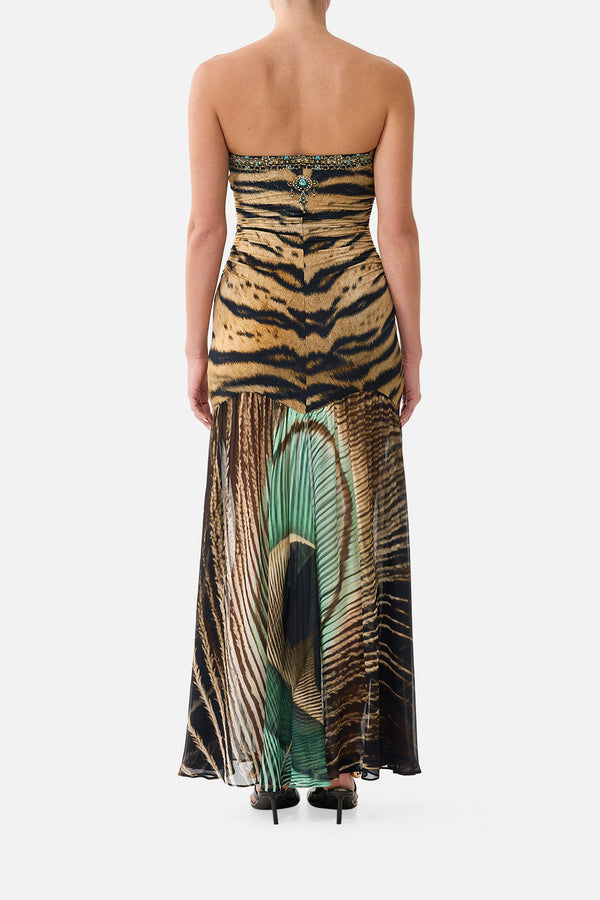 STRAPLESS JERSEY DRESS