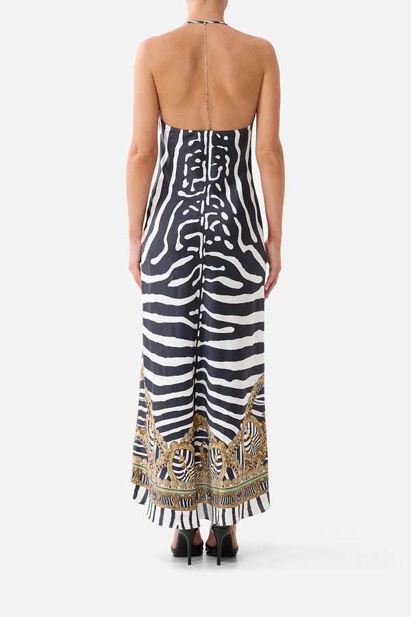 CHAIN DETAIL SLIP DRESS