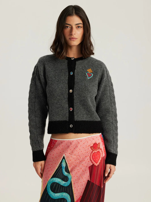 SOFI CABLE KNIT CARDIGAN