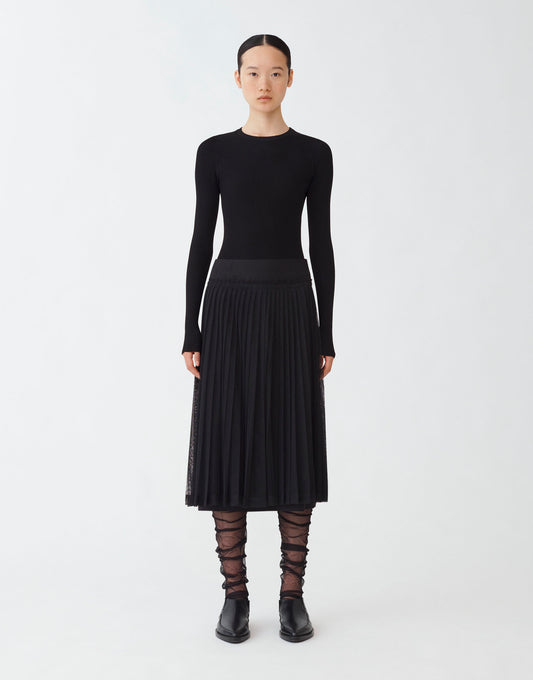 Pleated Tulle Skirt