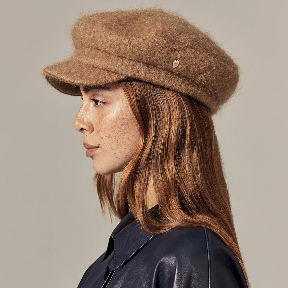 NOLEE MOHAIR BAKER BOY HAT