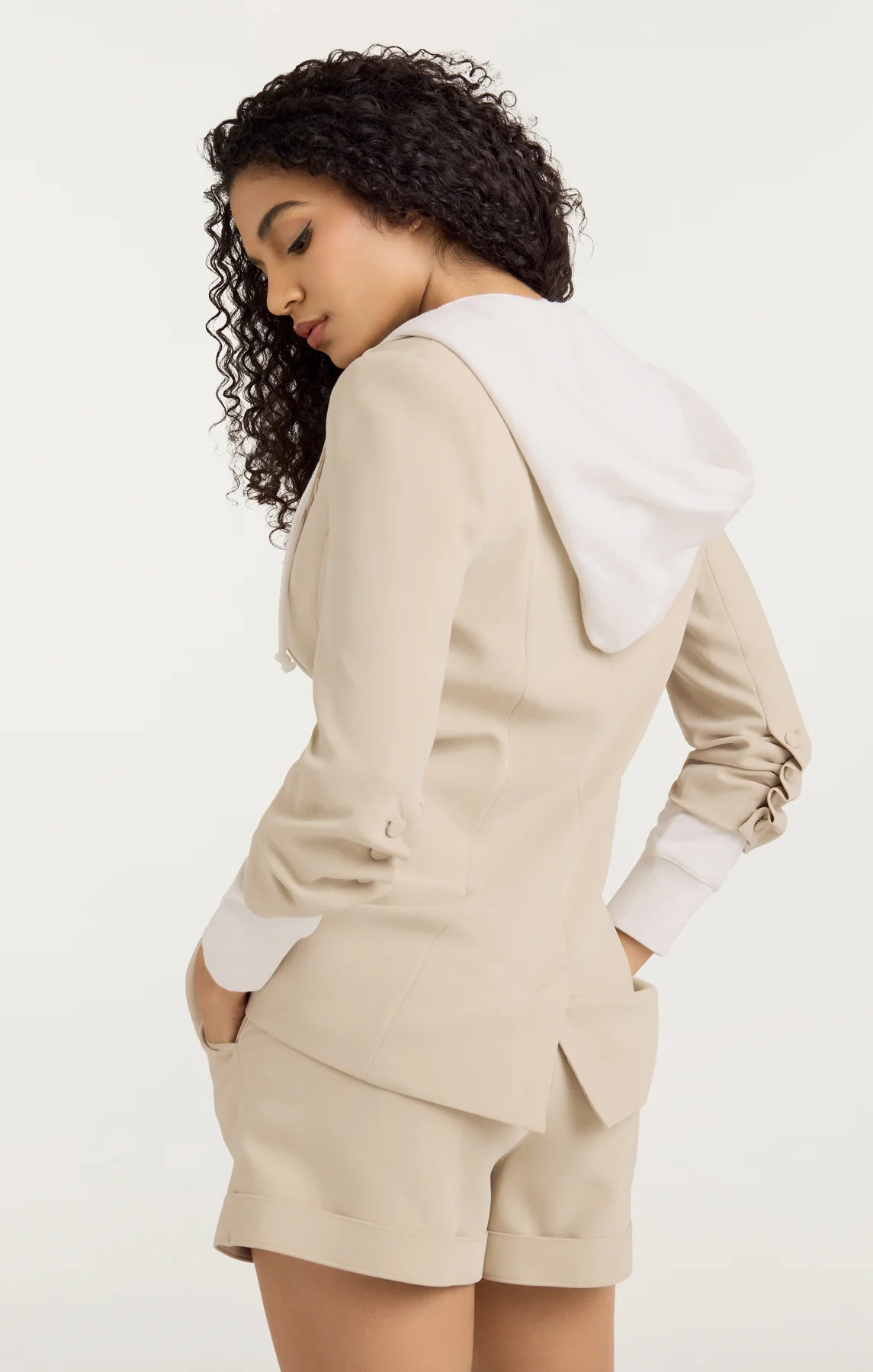 HOODED KHLOE BLAZER