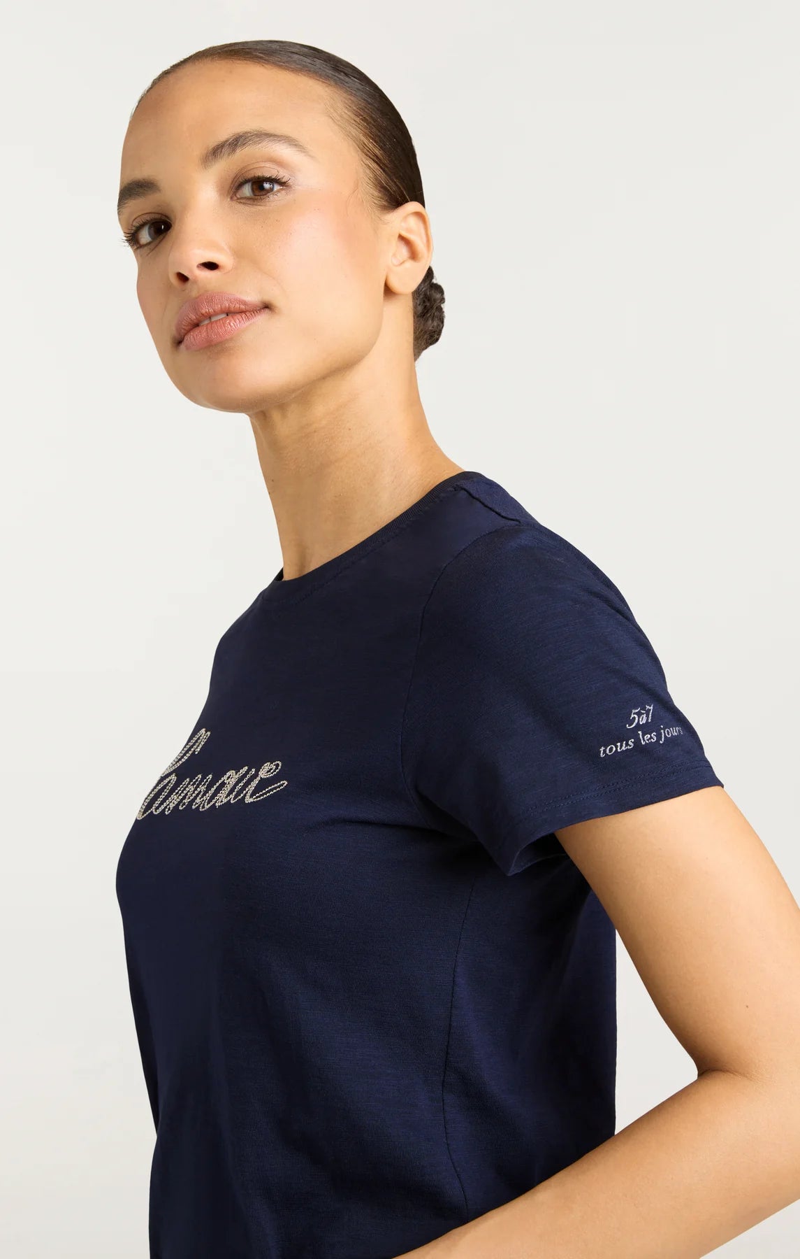 SILVER CHAIN L'AMOUR TEE