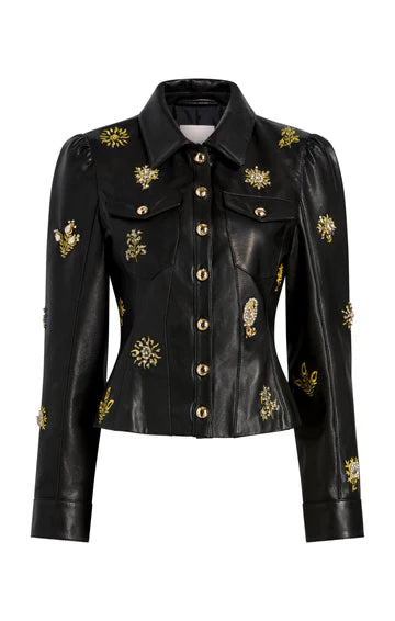 LEILA LEATHER SARITA JACKET