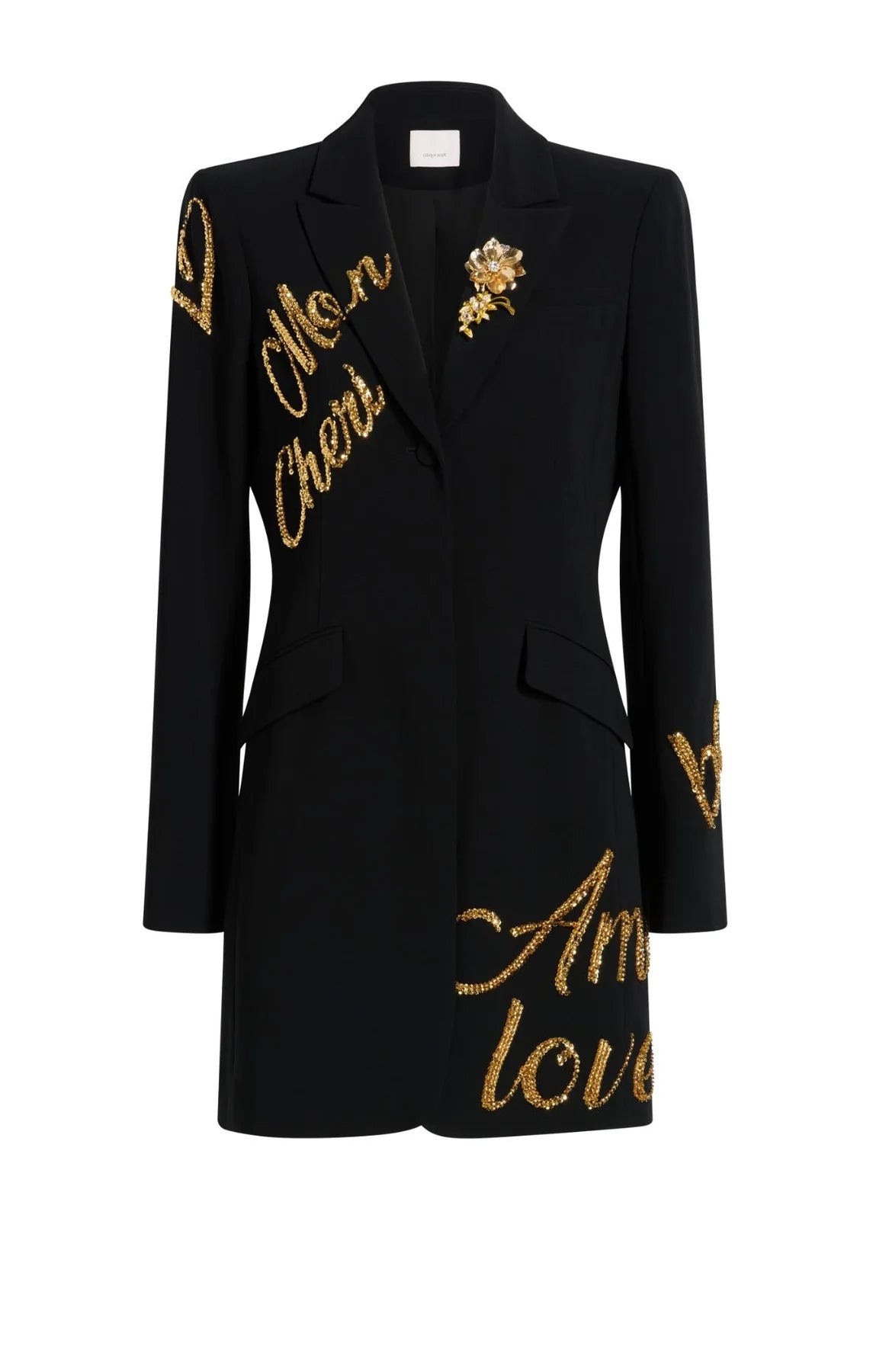 CRUSHED SEQUIN LOVELETTER DRESS