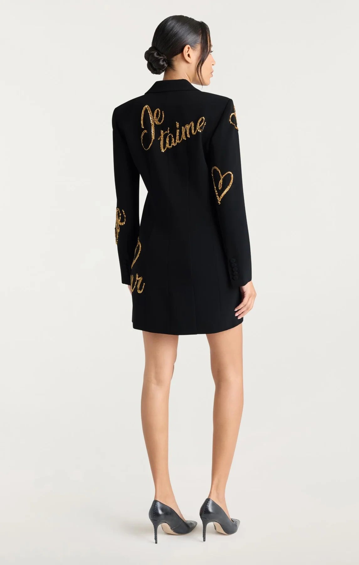 CRUSHED SEQUIN LOVELETTER DRESS