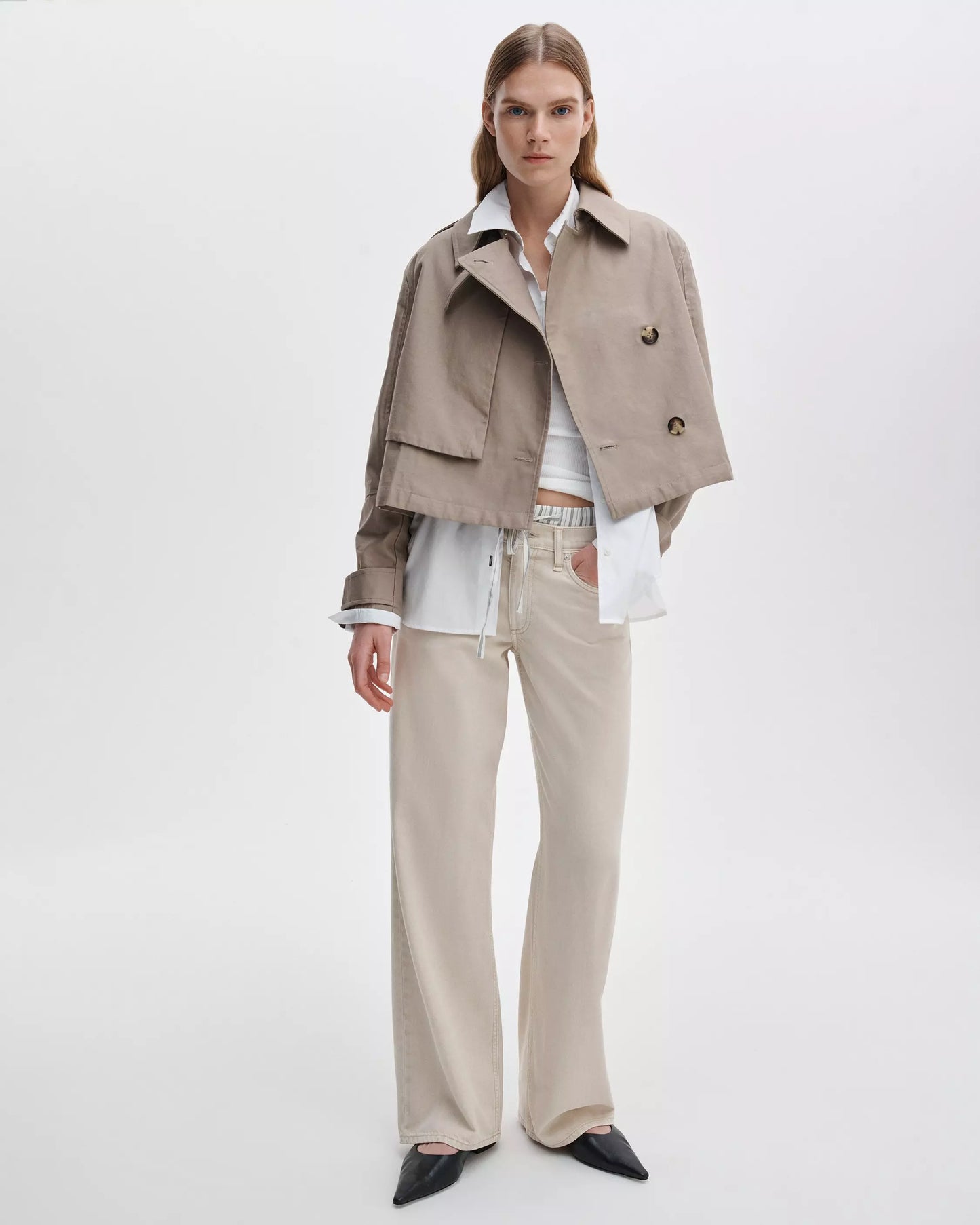 JAMIE CROPPED TRENCH