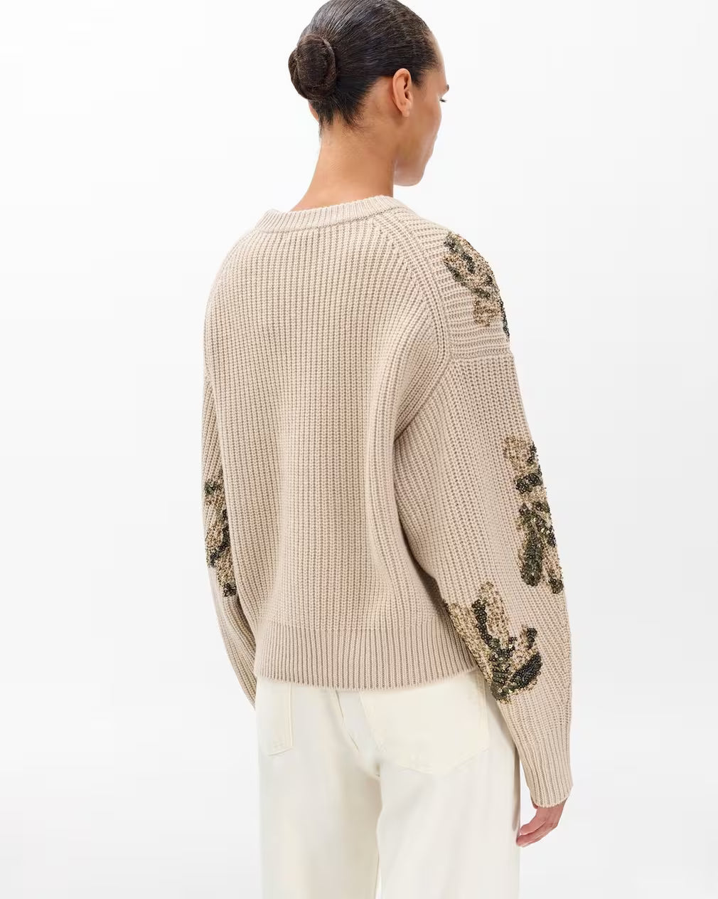JULIE SEQUIN WOOL SWEATER