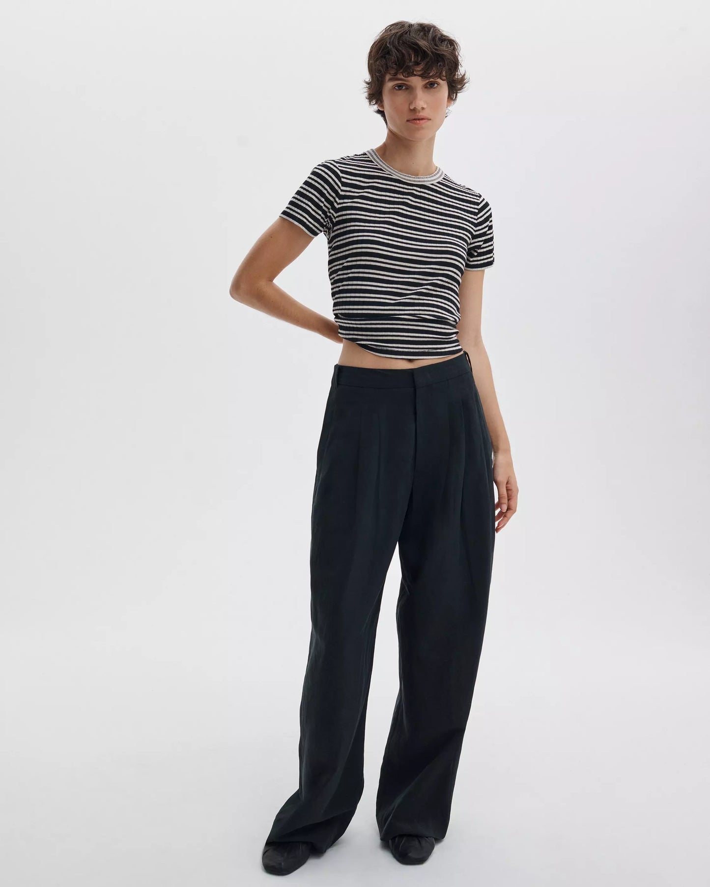 LUCA STRIPE CONTRAST TEE