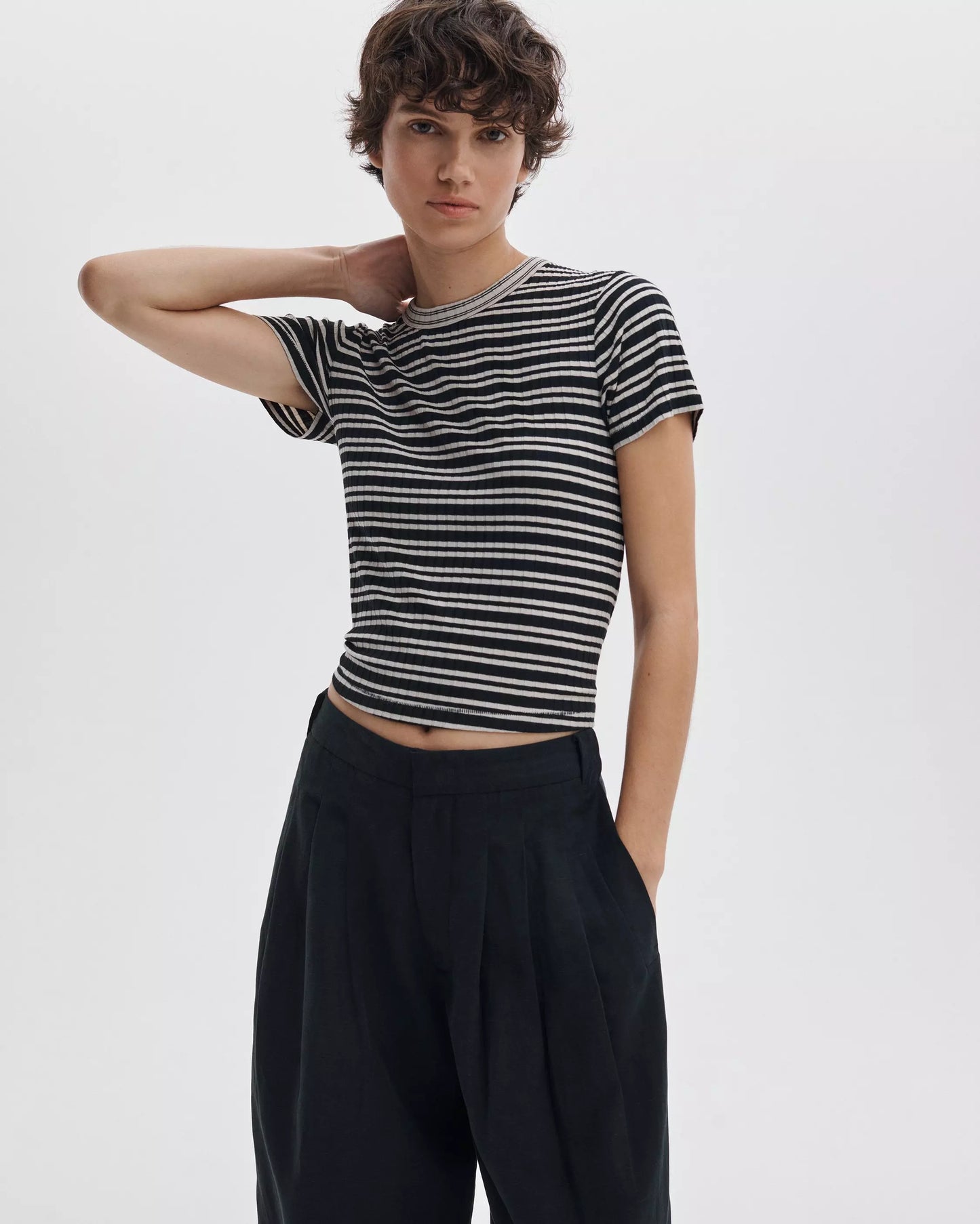 LUCA STRIPE CONTRAST TEE