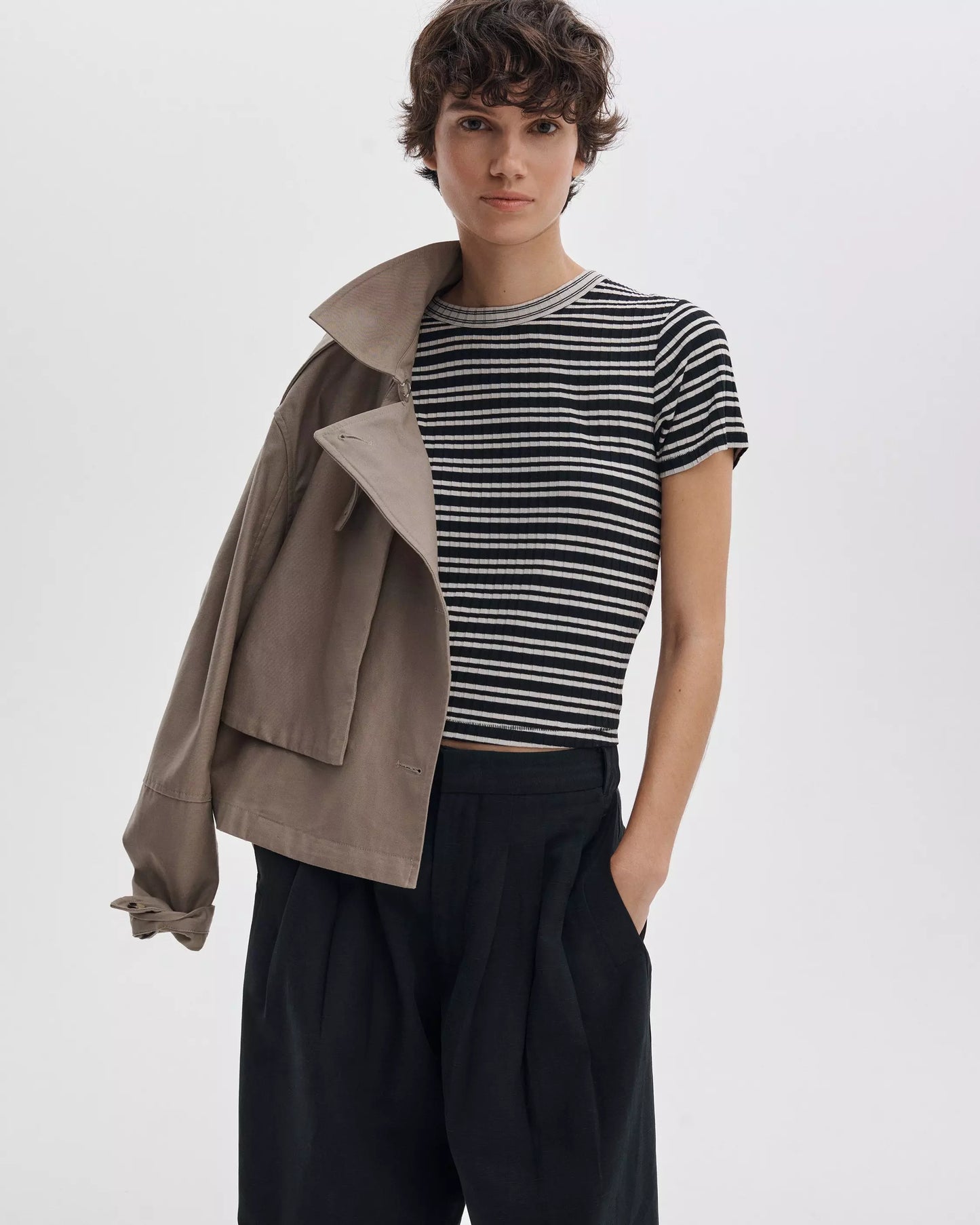 LUCA STRIPE CONTRAST TEE