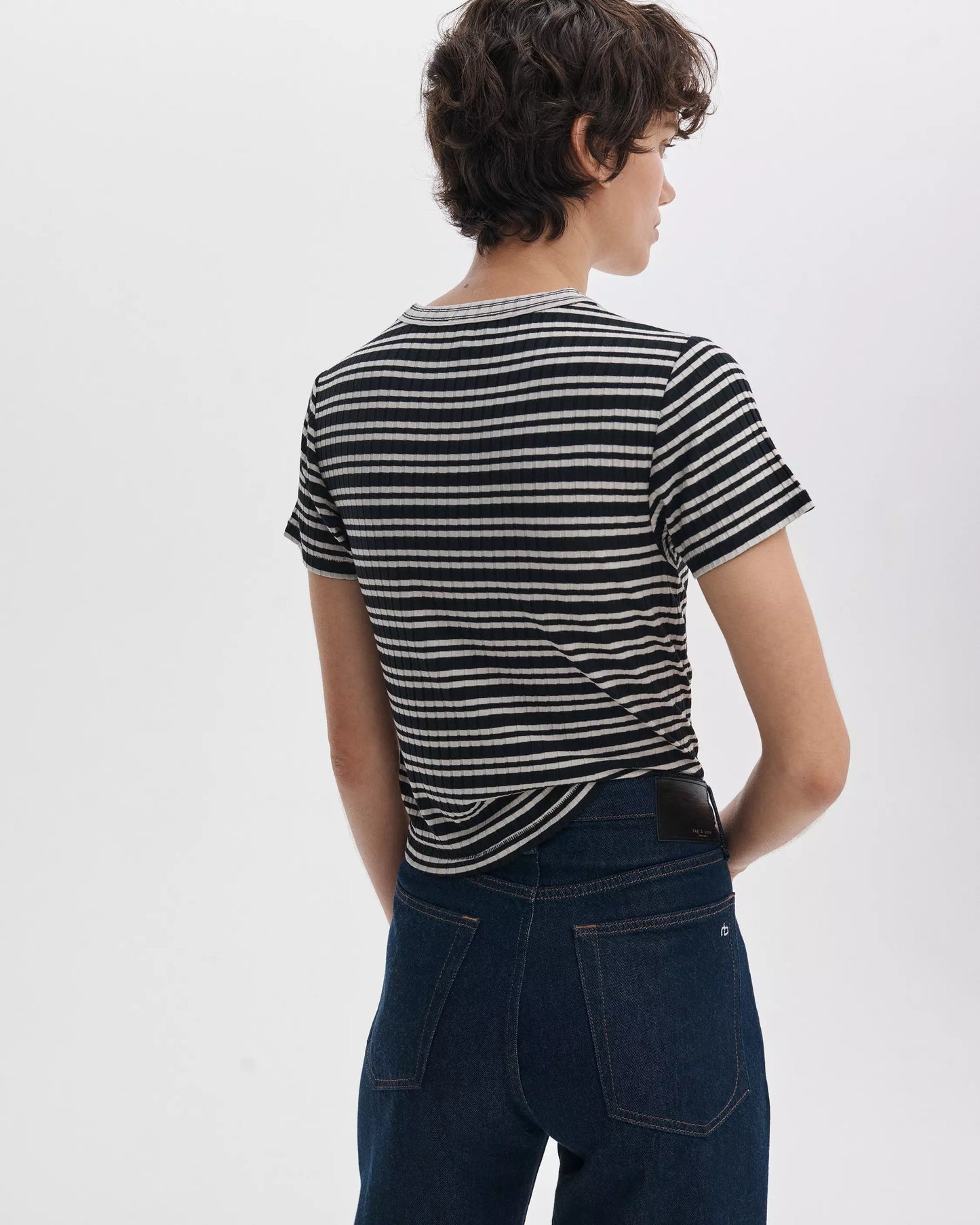 LUCA STRIPE CONTRAST TEE