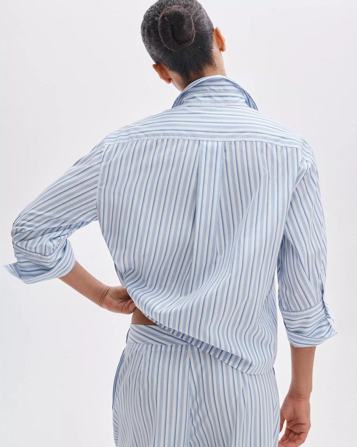 LUCIA STRIPE POPLIN SHIRT