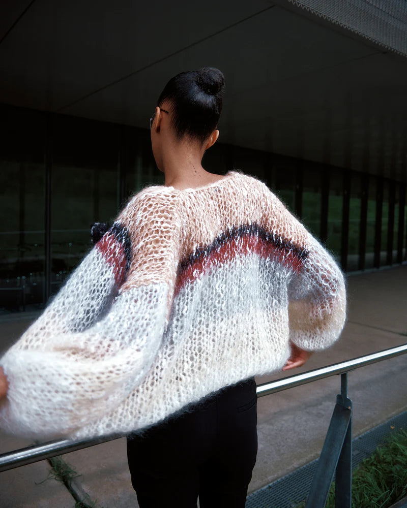 BOUCLE STRIPES BOMBER