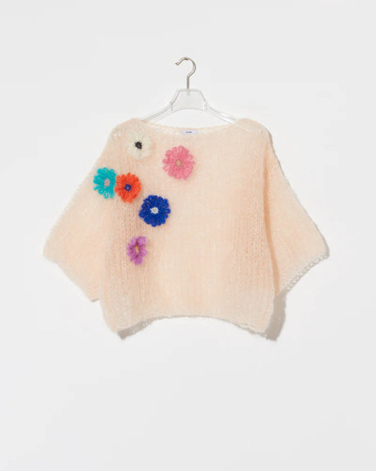 MOHAIR T-SHIRT EMBROIDERY