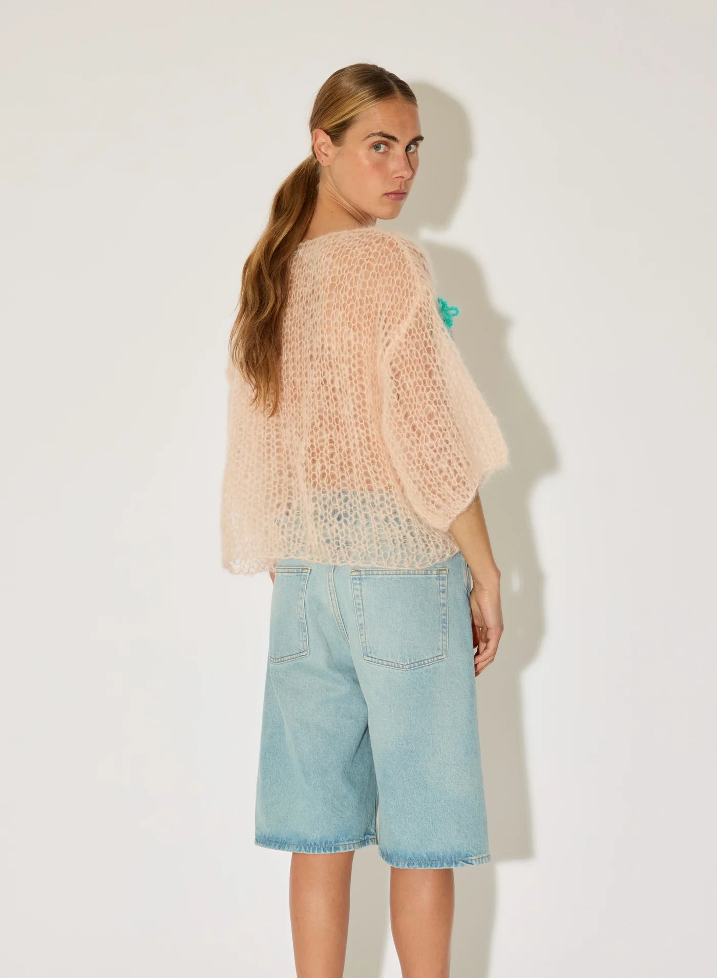 MOHAIR T-SHIRT EMBROIDERY