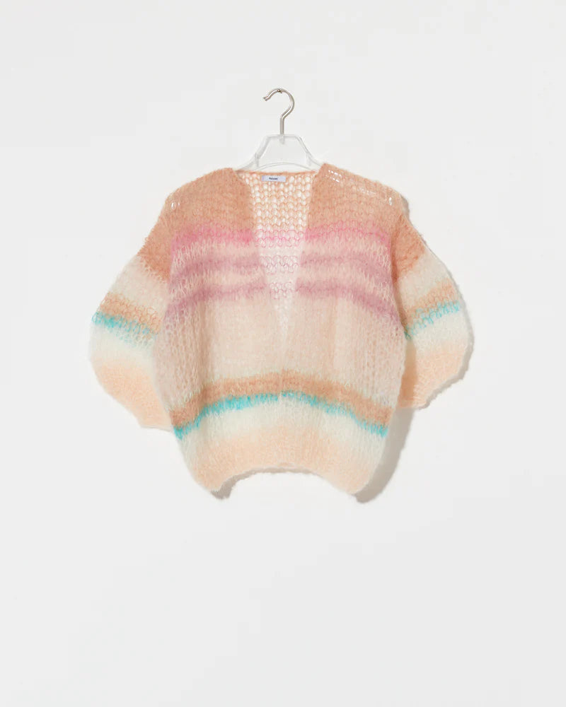 MOHAIR SHORT SLEEVE BOMBER