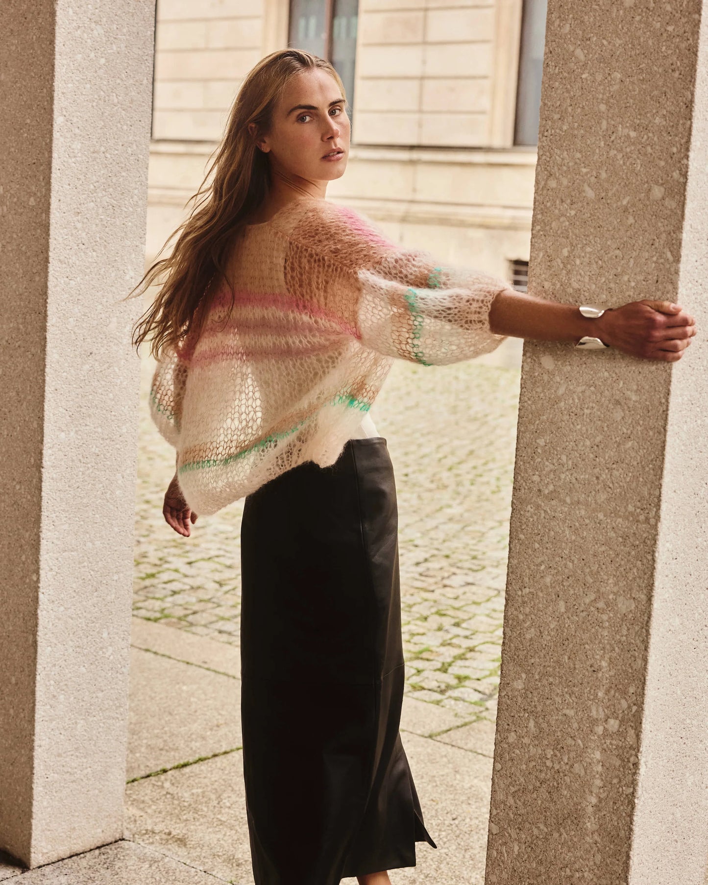 MOHAIR SHORT SLEEVE BOMBER