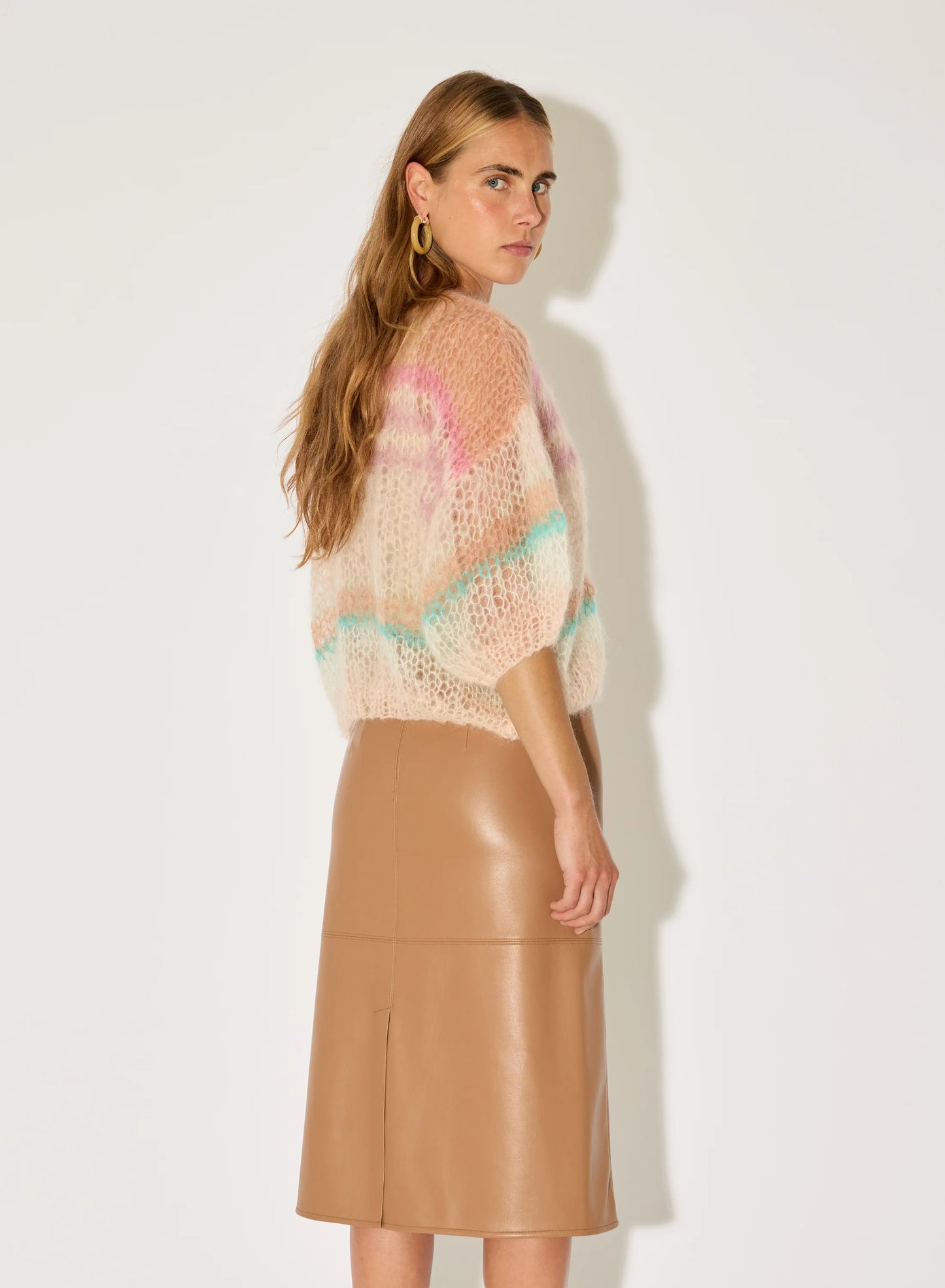 MOHAIR SHORT SLEEVE BOMBER