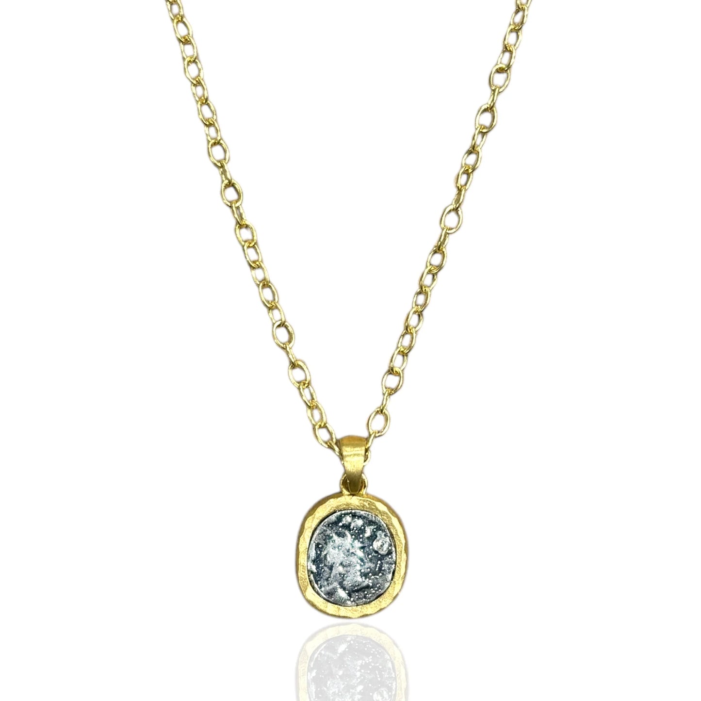 PAVIA COIN & FRAME NECKLACE