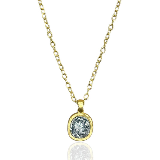 PAVIA COIN & FRAME NECKLACE