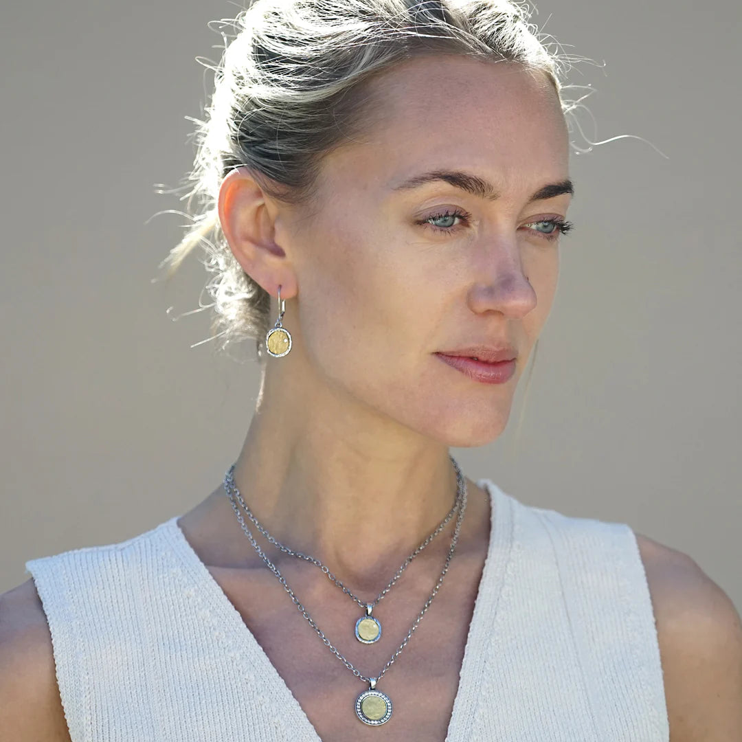 PAVIA COIN & FRAME NECKLACE