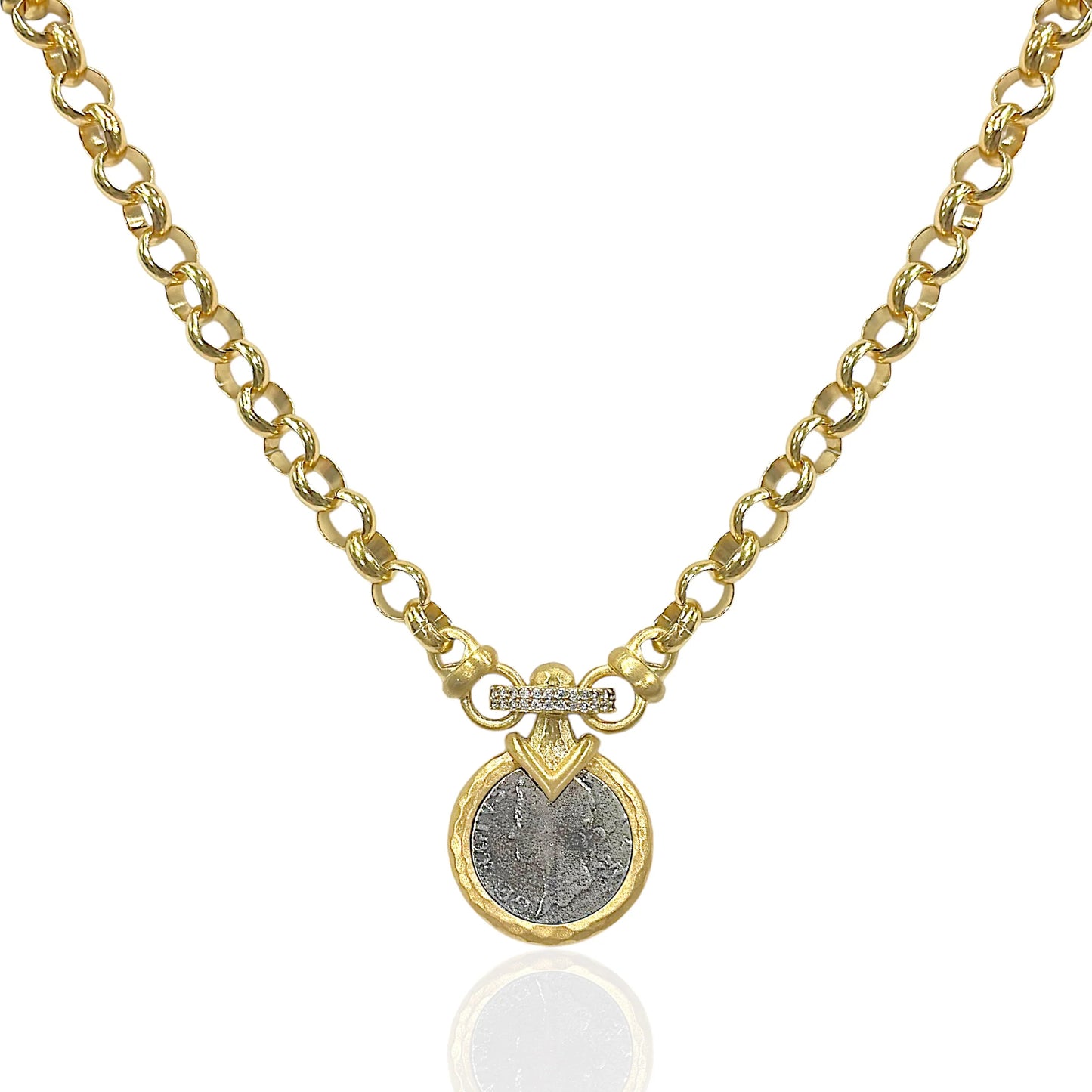 GOLD VECCHIO COIN NECKLACE