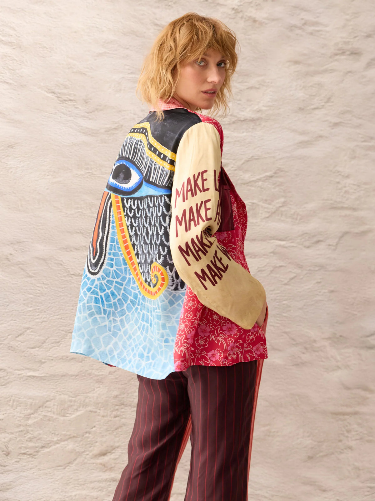 AUDREY PRINTED COLLAR JACKET
