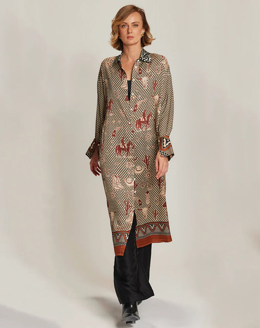 ATHENA COLLAR BUTTON UP DRESS