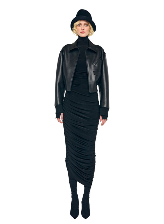 MENS ZIP FRONT CLASSIC CROPPED JACKET