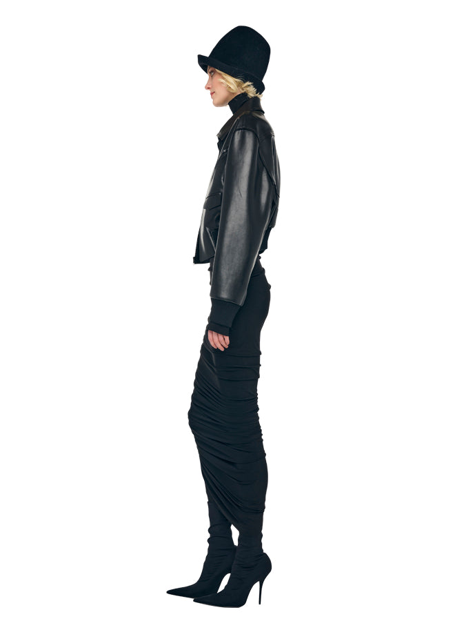 MENS ZIP FRONT CLASSIC CROPPED JACKET