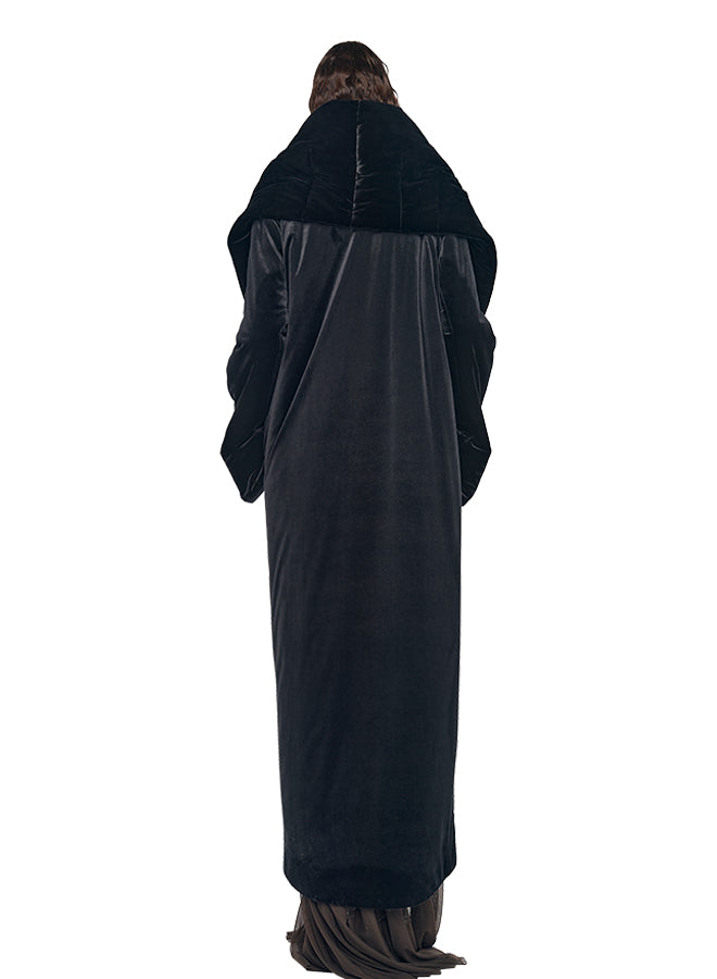 OS SHAWL COLLAR MAXI COAT