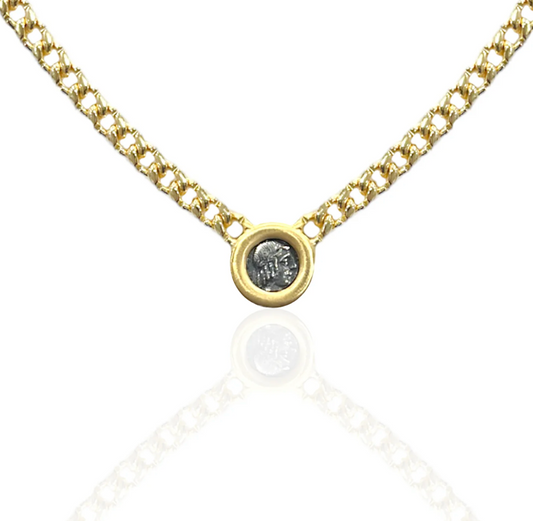 GOLD OLENA COIN NECKLACE