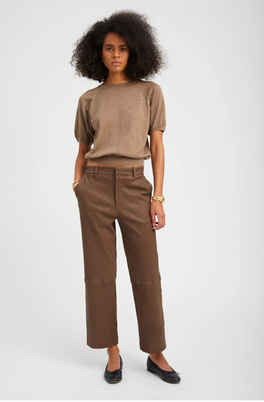 CROPPED BAGGY TROUSERS