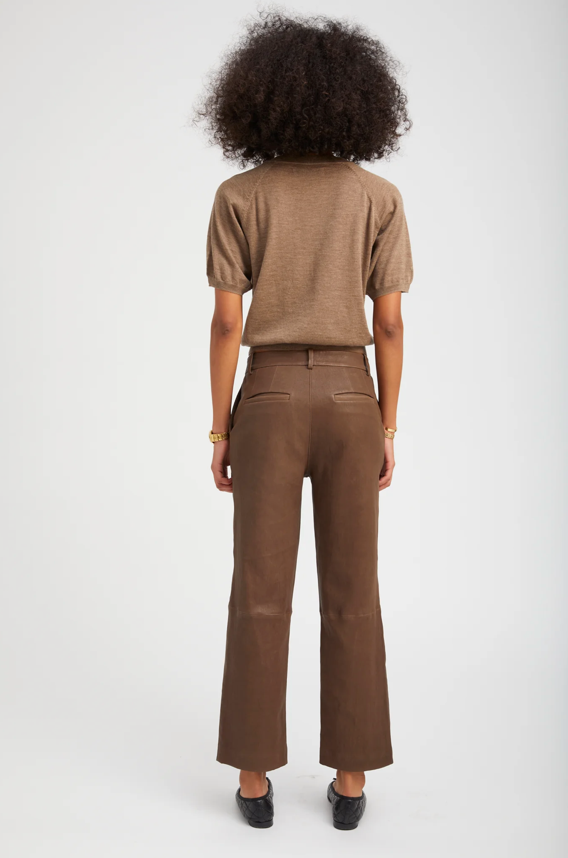 CROPPED BAGGY TROUSERS