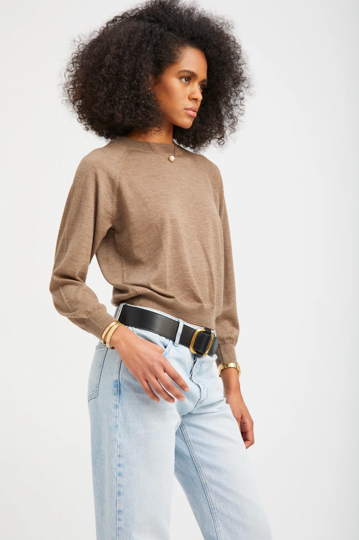 CASHMERE RAGLAN SWEATER