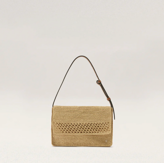 POPPY RAFFIA CROCHET CROSSBODY