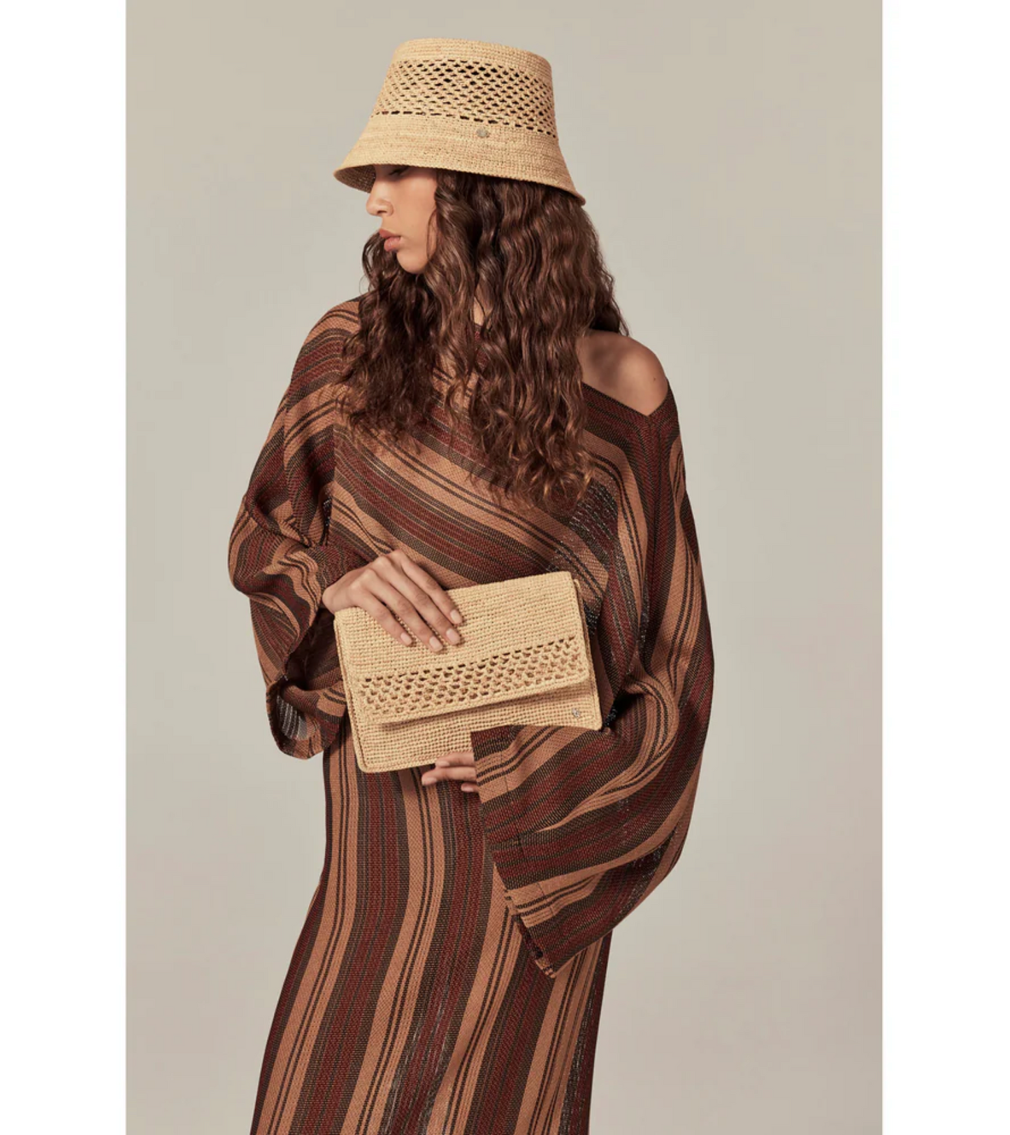 POPPY RAFFIA CROCHET CROSSBODY